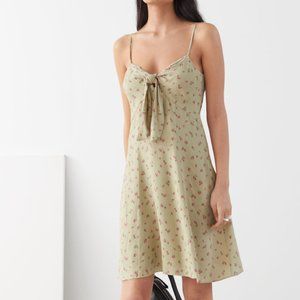 Front Tie Mini Dress